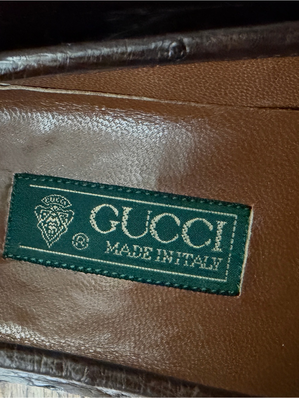 GUCCI WOMEN’S CLASSIC HORSEBIT OSTRICH LOAFERS BROWN Sz EU 40 US 10 - Picture 3 of 11